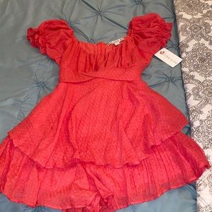 NWT Color Ruffled Romper looking dress